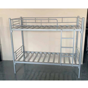 School Dormitory Modern Student Iron Double Decker Metal Steel Pipe Bunk Bed