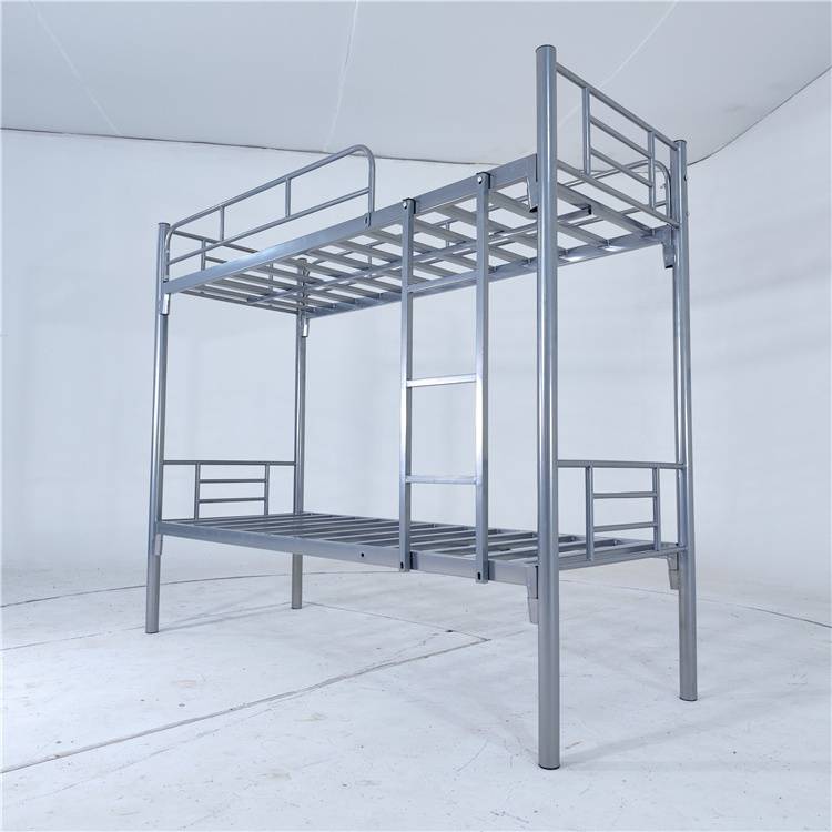 Single Queen Adult Student Metal Bed Frame adult Loft bed School Home Hotel Use For Bunk Bed