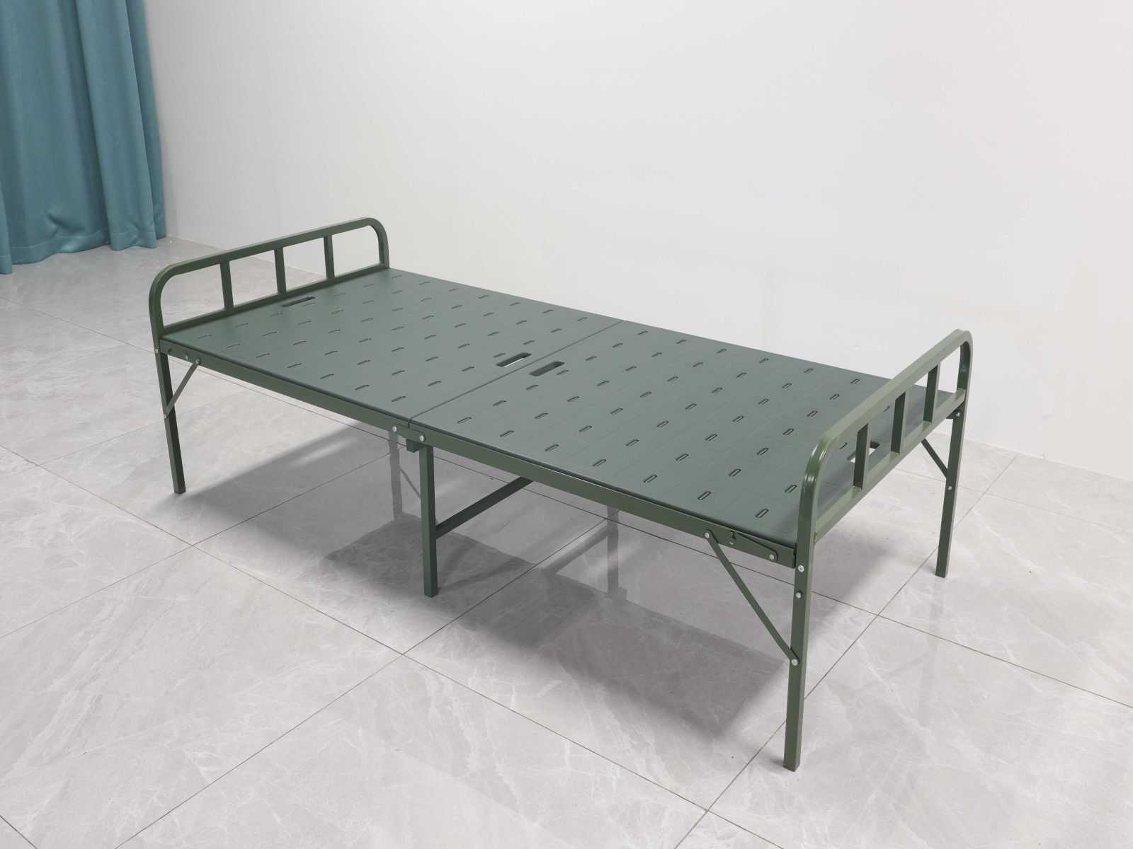 Modern Design Cheap Price Metal Bed Frame Folding Single Bed Foldable Steel Bed With Mattress