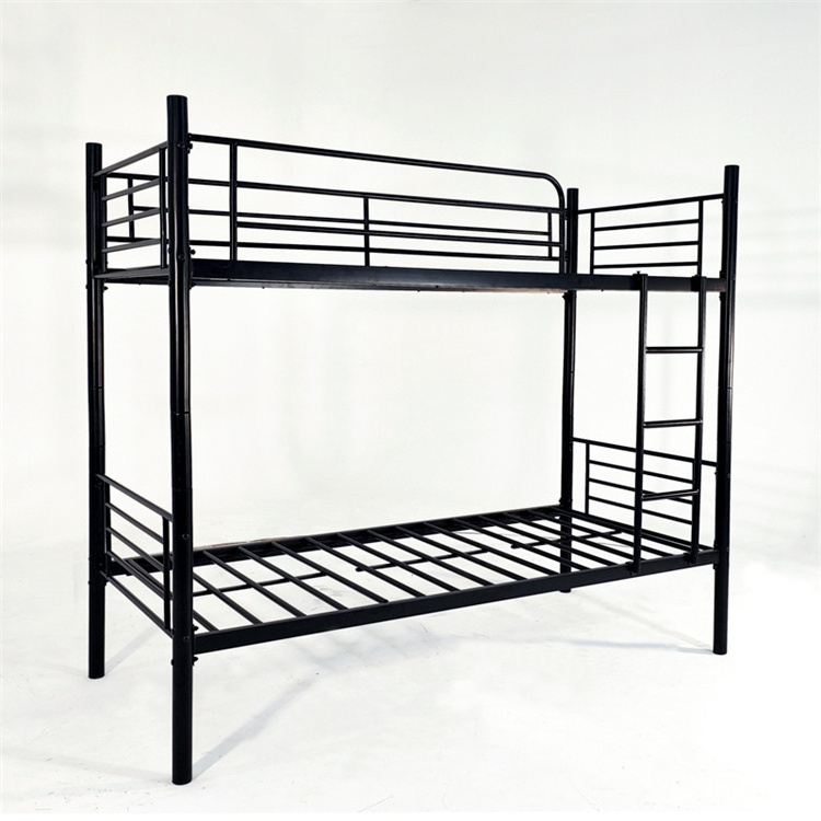 Hot sell metal bunk bed frame double bed for adults worker twin metal frame for boys used bunk beds for sale