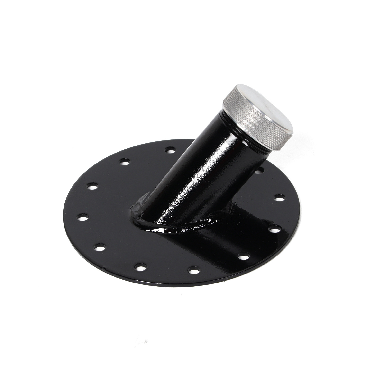 45 Degree 12 Bolt Flange  Black  Steel Fuel Cell Fast Fill Filler Neck And Cap