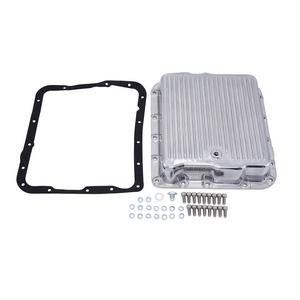 For Chevy GM 700R4 4L60E 4L65E Aluminum Transmission Pan Kit Deep Finned