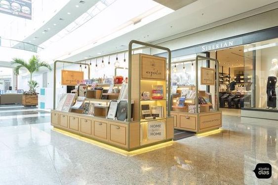 Makaron Shopping Mall Stand Design 270 Mall stand ideas kiosk design Showcase Retail Store Opens Mall