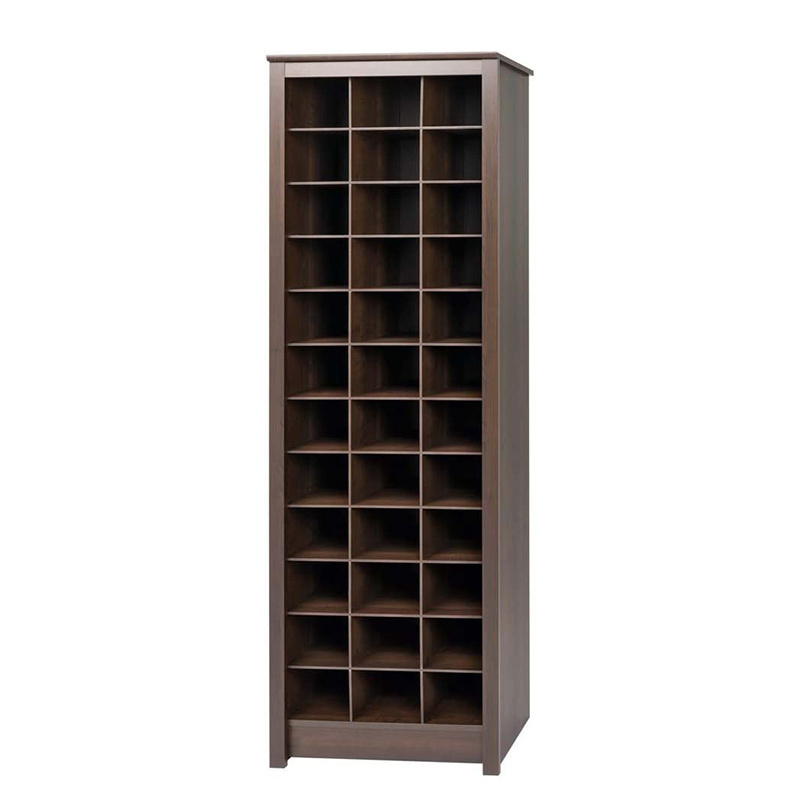 China Big Factory Simple Space-Saving 36 Pair Shoe Storage Cabinet With Cubbies Ideal For Entryway shoes cabinets