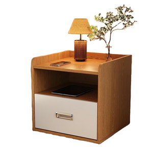 Mini Drawer Bedside Table 1 shelf MDF bedside cabinet with drawer and shelf