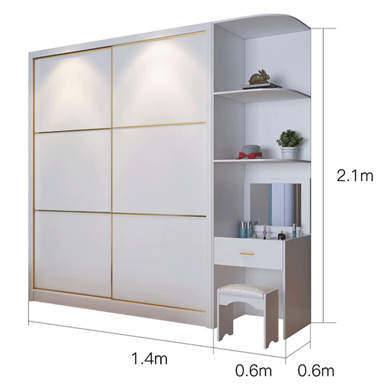 Factory Price Bedroom Storage Furniture Wardrobe Modern Armoire Closet Wardrobe Corner Cabinet