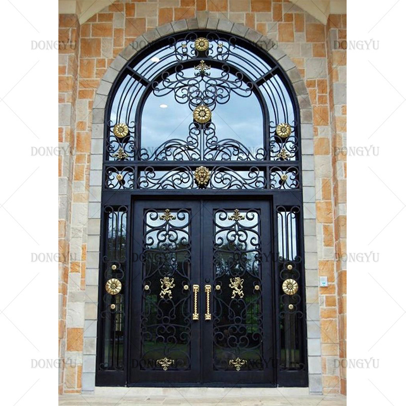 France  luxury powder coated electric modern house entrance metal blast proof aluminum gate Wrought iron gate