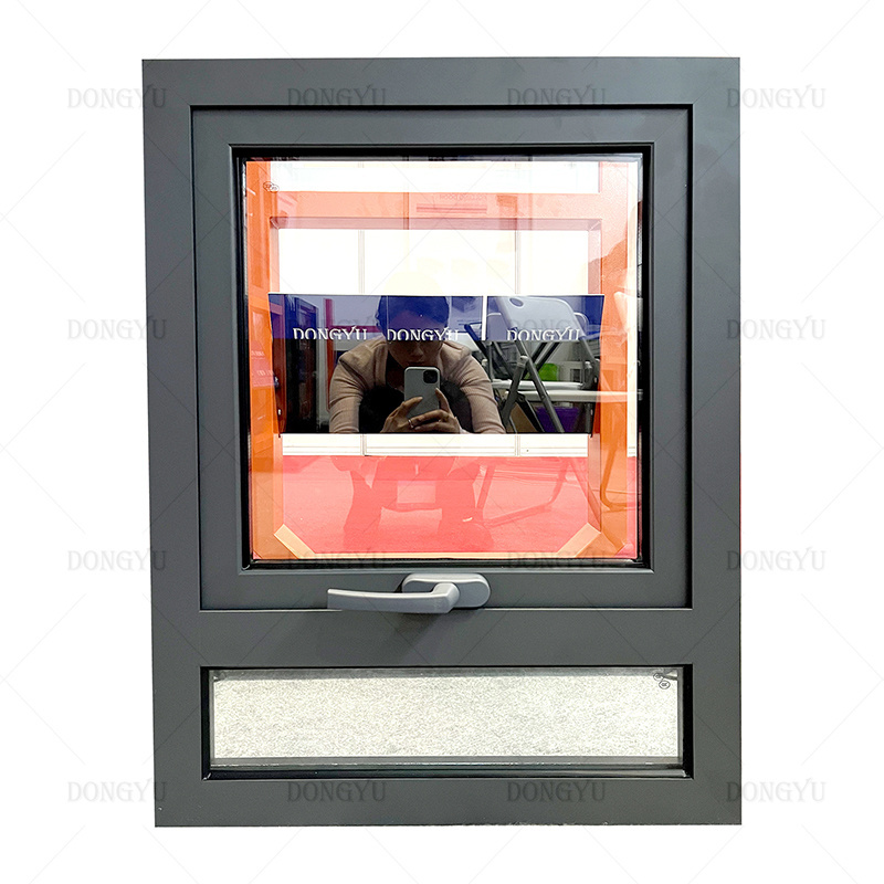 New Design System Thin Frame Aluminum Awning Windows House Anti-Theft Design Large Windows Bow Windows