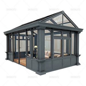 European High quality Sun room Glass house Sun room Glass balcony Sun room Aluminum alloy glass house