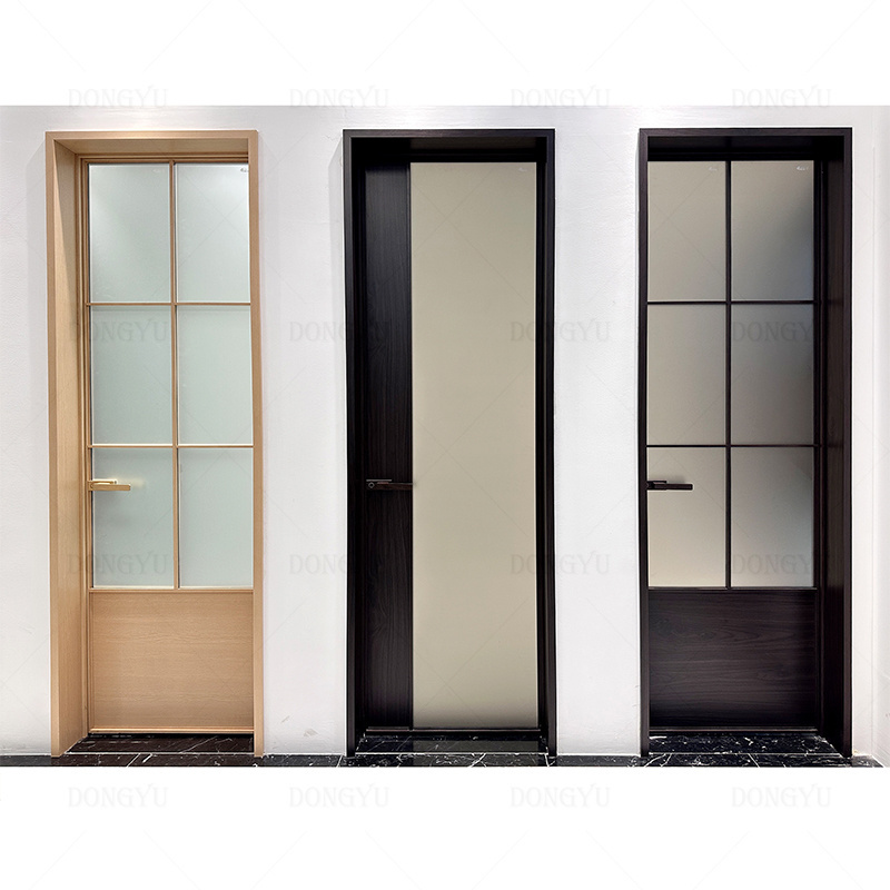 Modern Australia Design Interior Fire Prevention Glass Southwestern Kitchen Aluminium Swing Doors New Design glass Door