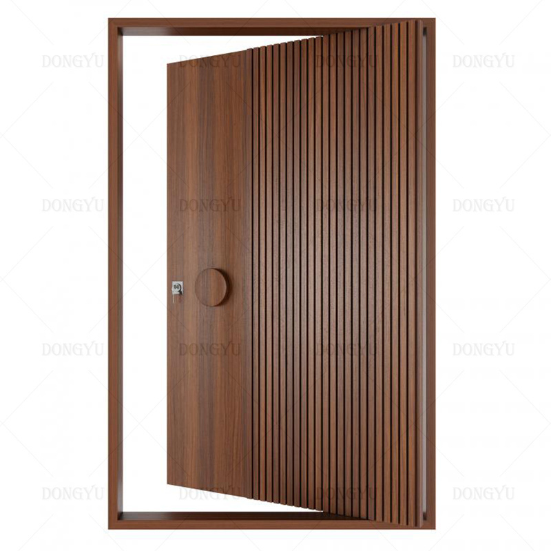 Modern hot-selling main entrance door acrylic pivot door modern entrance solid wood key entrance door lock