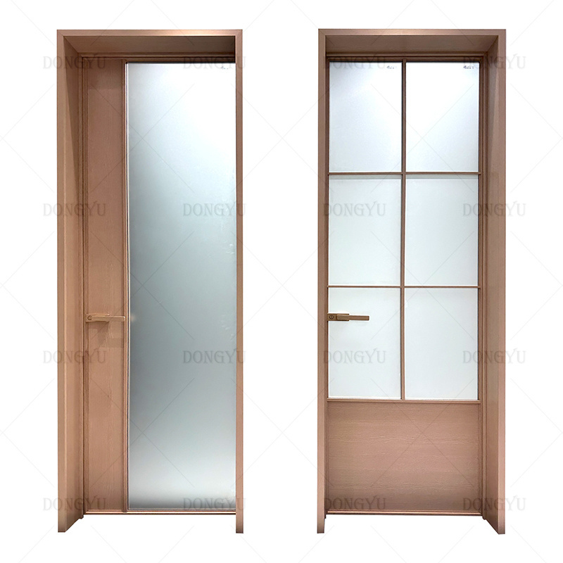 Modern Australia Design Interior Fire Prevention Glass Southwestern Kitchen Aluminium Swing Doors New Design glass Door