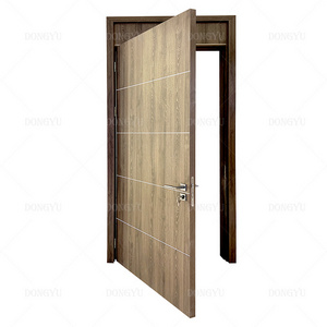 Nigeria Popular Waterproof Latest New Design PVC Wooden Doors For Houses Interior Casement Wood Door Sets