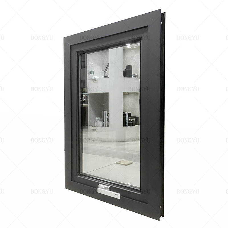 Insulated balcony double glass aluminum alloy folding window folding kitchen windproof window