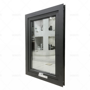 Insulated balcony double glass aluminum alloy folding window folding kitchen windproof window