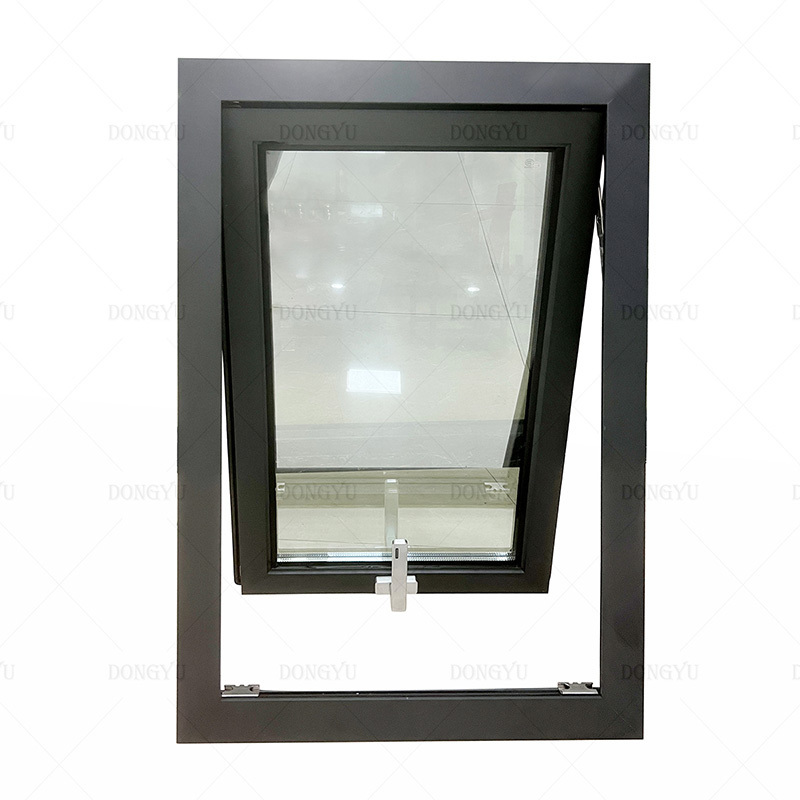 Insulated balcony double glass aluminum alloy folding window folding kitchen windproof window