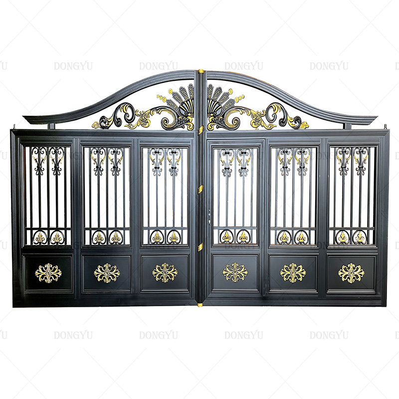 Bulgaria driveway motor remote control sliding wrought iron swing automatic electric gate design automatic safety aluminum gates