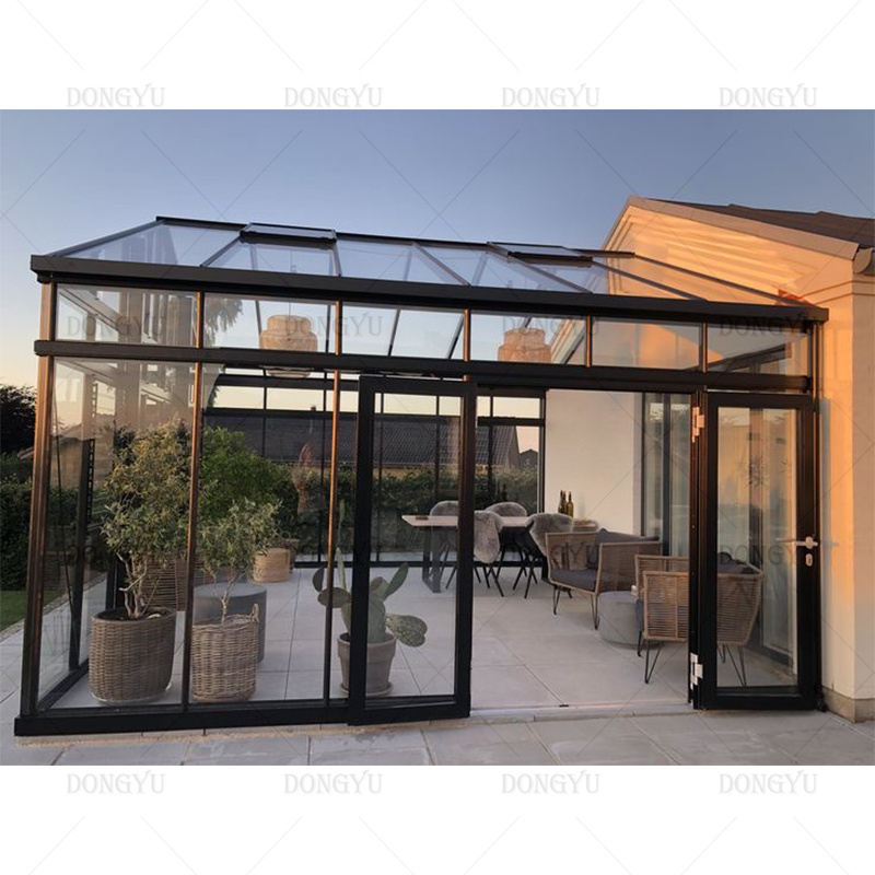 America canopy carport  kit conservatory garden prefabricated visible clear glass visible aluminum glass sunroom for courtyard