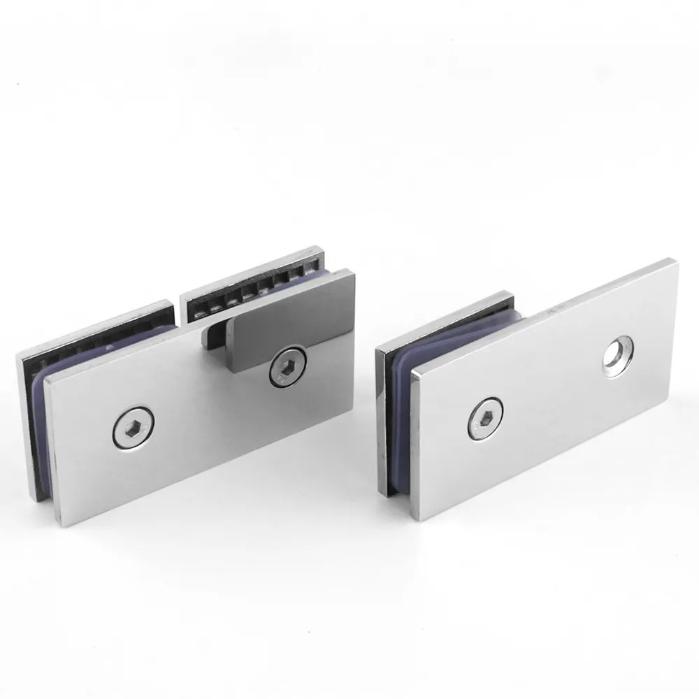 Shower Glass Door Hinges Stainless Steel Shower Room Doors Hinge 180 Degrees Opening Angle Shower Gate Hardware