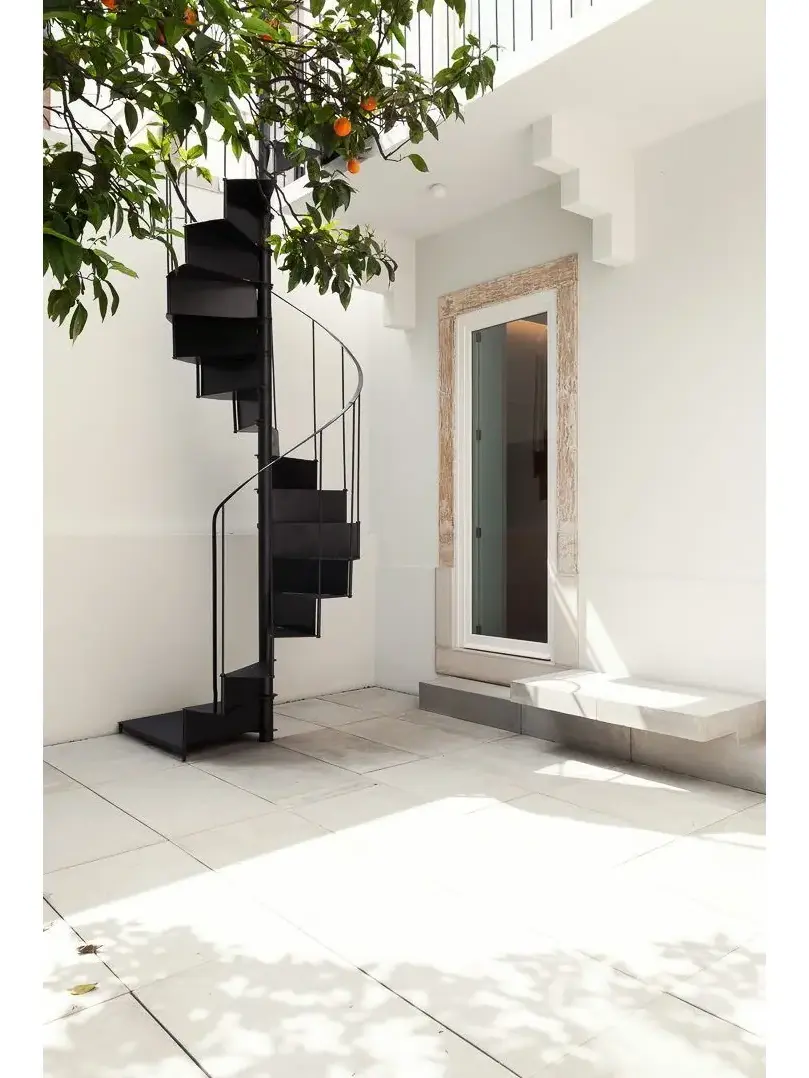 ECT 2023 Modular Steel outdoor Decorative Spiral Staircase Design