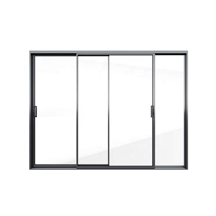 Provide Ce Certificate Aluminum Sound Proof Double Tempered Glass Sliding Door For Bathroom