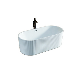 China Bath Tub Custom Luxury Indoor Modern Freestanding White Acrylic Bathtub