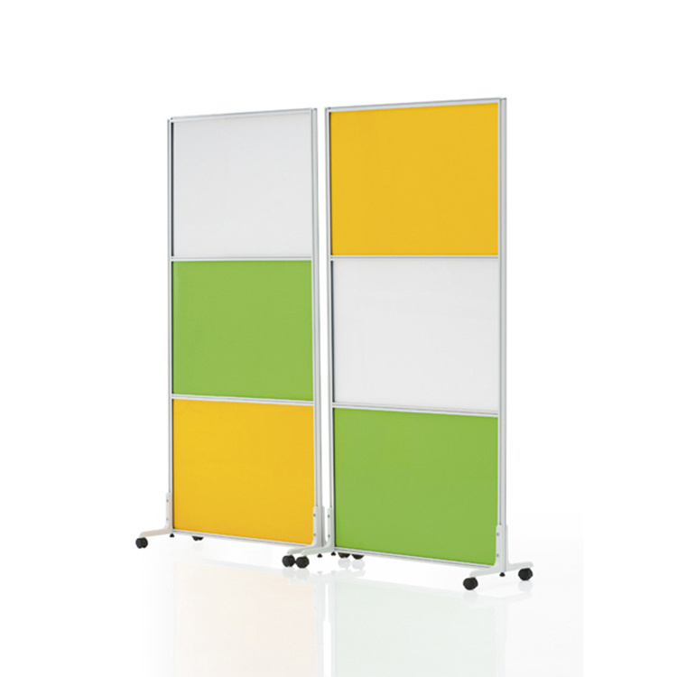 Office Acoustic Low Partition With Wheels Portable Restaurant Divider Wall Melamine Partition Screen