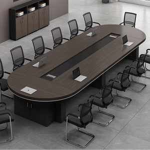 China Factory Customized Boat Shape Conference Table Office Furniture Conference Desk Boardroom Meeting Table