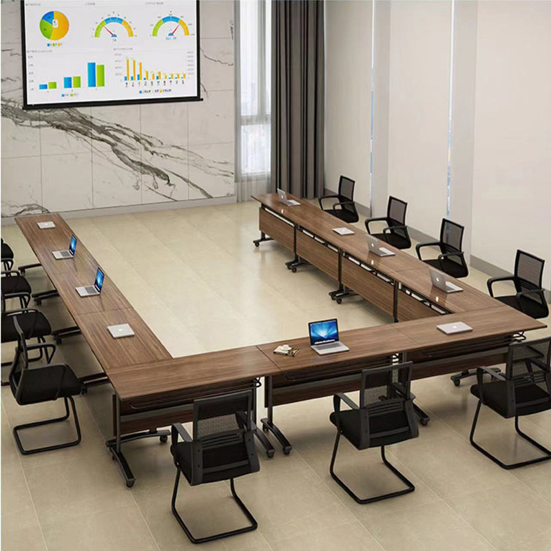 Factory Customized Folding Training Conference Room Tables Training Foldable Meeting Table