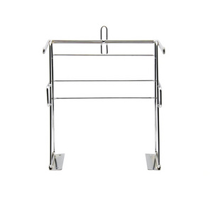 Supermarket Chrome T-Shirt Bag Rack Metal Store Produce Storage Stand Shopping Dispenser Grocery Plastic Bag Holders