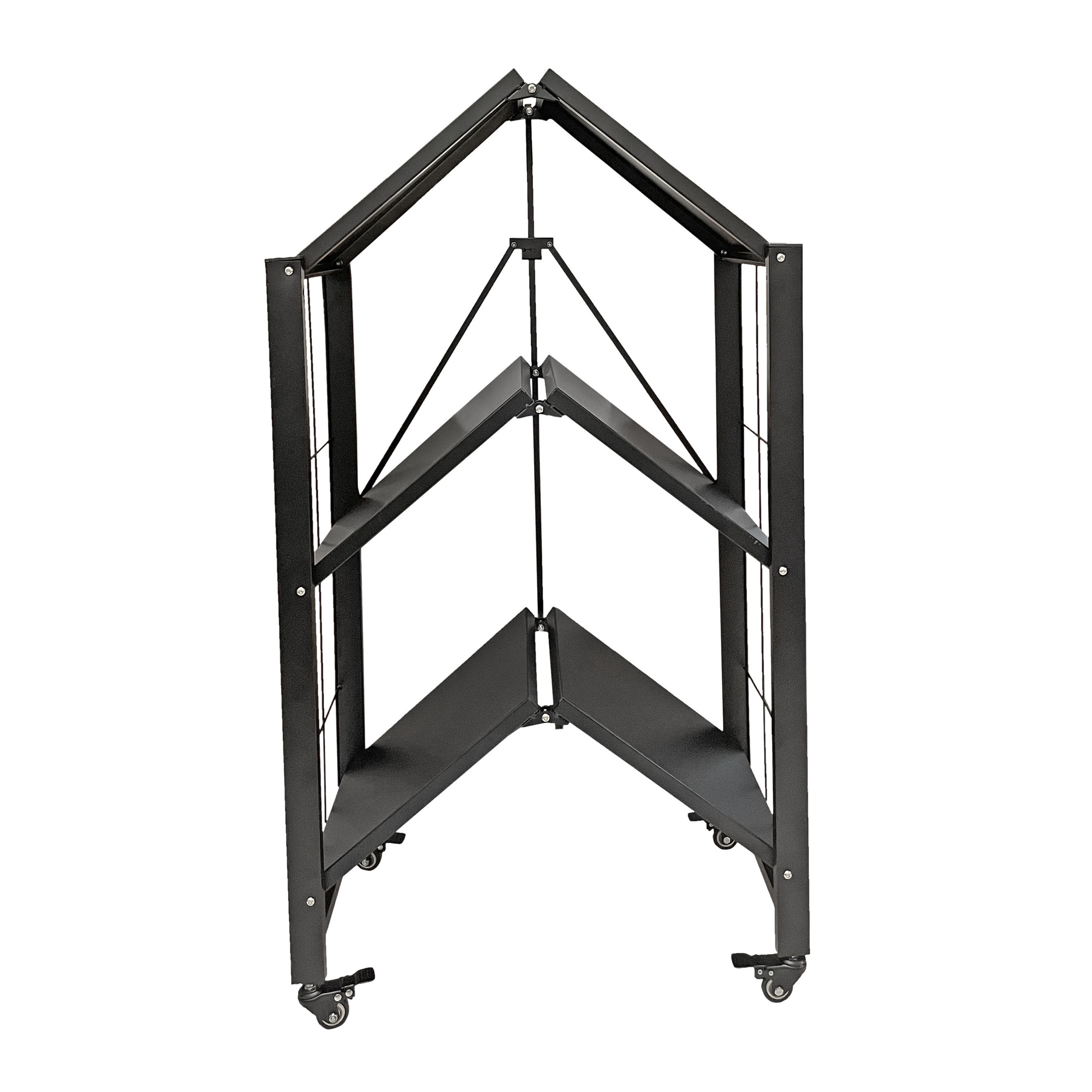 NEW Iron Art Household Children Bookcase Storage Rack Simple Folding Bookcase Floor Mobile Living Room Storage Rack