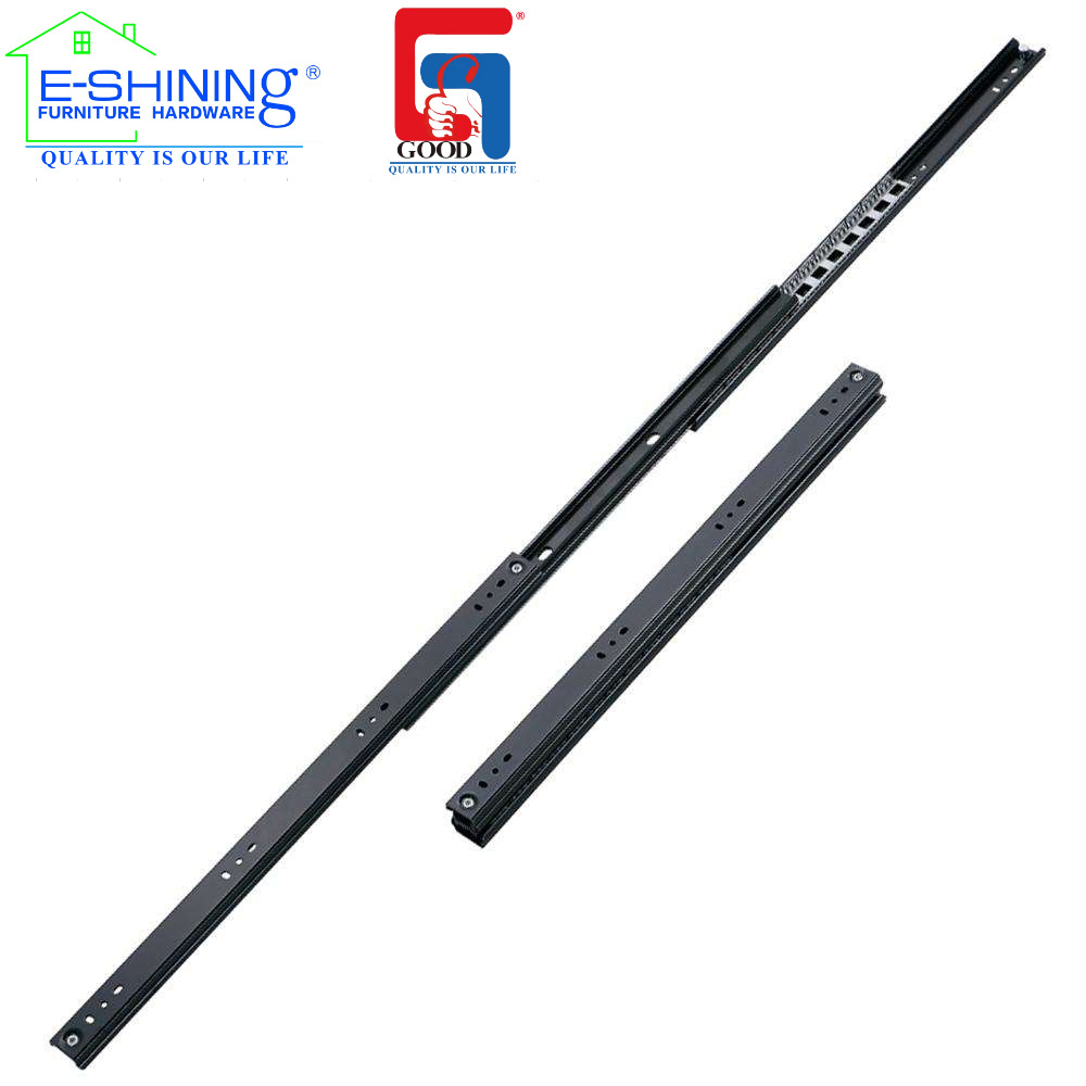 35MM Width One Way Telescopic Channel Drawer Rails Full Extension Ball Bearing Slide Drawer Slide Rail For Metal Box