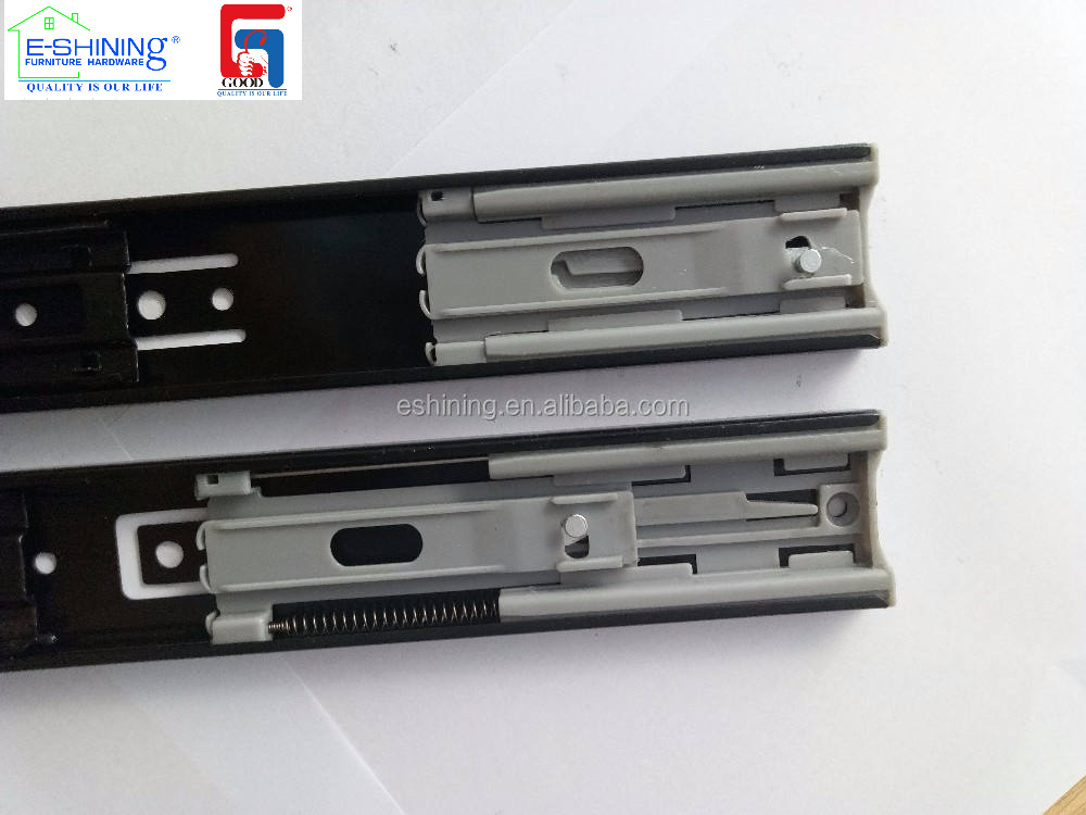 Furniture Hardware Heavy Duty 45mm Metal Cabinet Ball Bearing Industrial Tool Box Soft Close Drawer Slides For Steel Cabinet