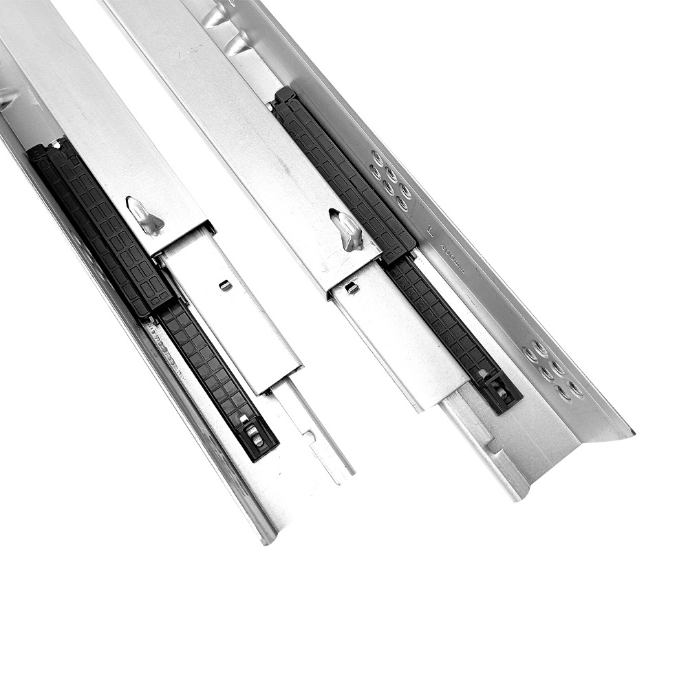 Furniture Hardware Cabinet Telescopic Sliding Channel  Soft Close Extension Adjustable Push Open Undermount Drawer Slide