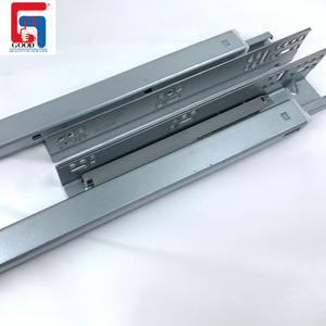 High Quality Euro Style Furniture Accessories Full Extension Bottom Push to Open Undermount Cabinet Drawer Slide