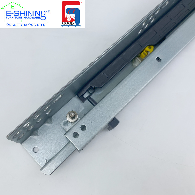 45mm Soft Closing With bayonet lock handle Heavy Duty Telescopic Channel Kitchen Cabinet Tool Box Drawer Slides rail