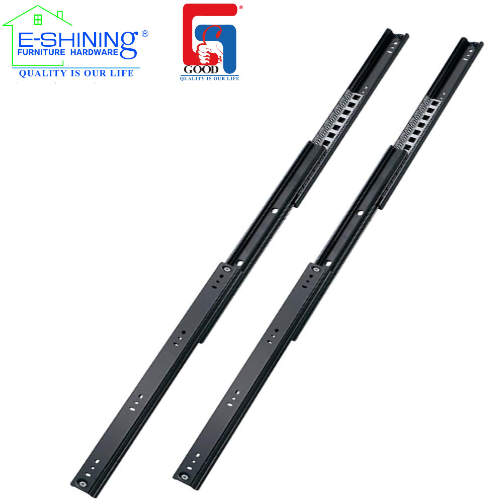 35MM Width One Way Telescopic Channel Drawer Rails Full Extension Ball Bearing Slide Drawer Slide Rail For Metal Box