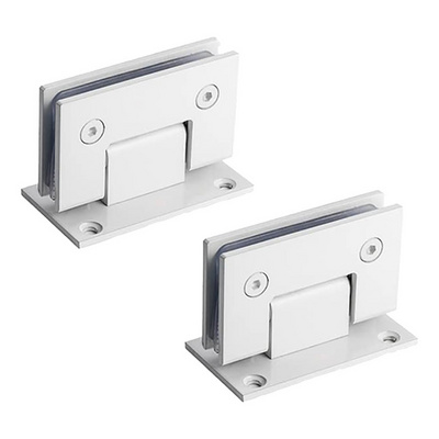 Stainless Steel Bathroom Glass Hinge To Glass Circular Corner Pivot Clamp Glass Shower Door Hinge