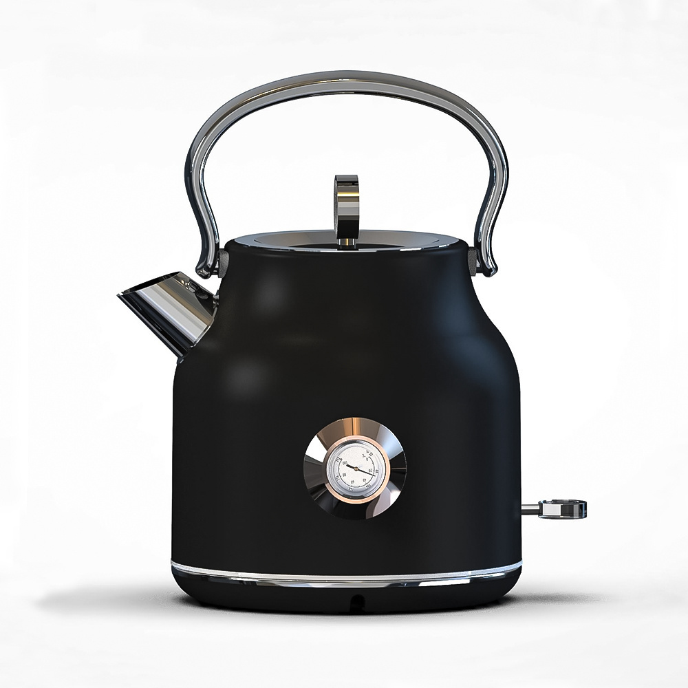 New Design Home Appliances 1.7 Liter High Quality Color Coating Stainless Steel Water Kettles Retro Electric Kettle