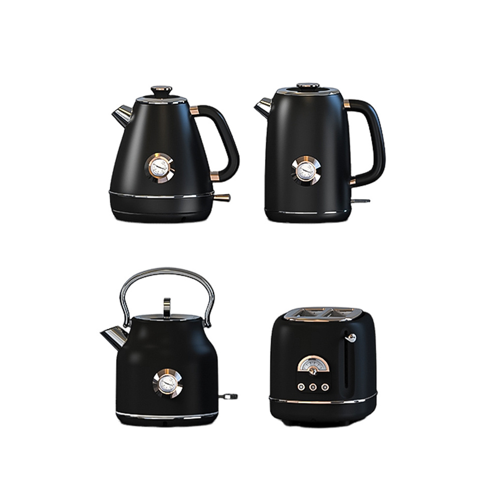 New Design Home Appliances 1.7 Liter High Quality Color Coating Stainless Steel Water Kettles Retro Electric Kettle