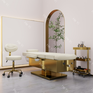 luxury modern salon furniture electric 4 motor  thai hair washing massage chair shampoo bed professionnelle table de massage