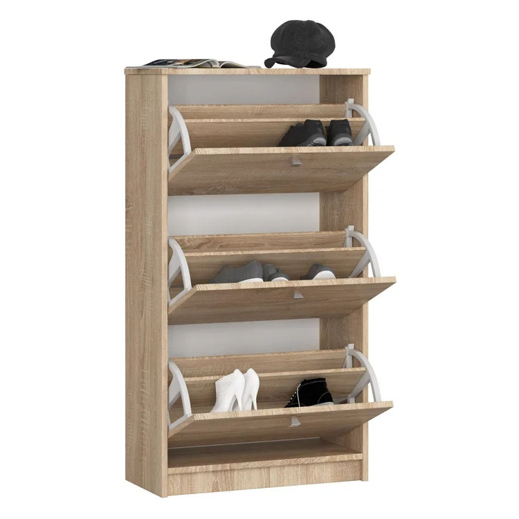 Living Room Furniture Shoe Rack Cabinet Wooden Shoe Storage Cabinet Designs