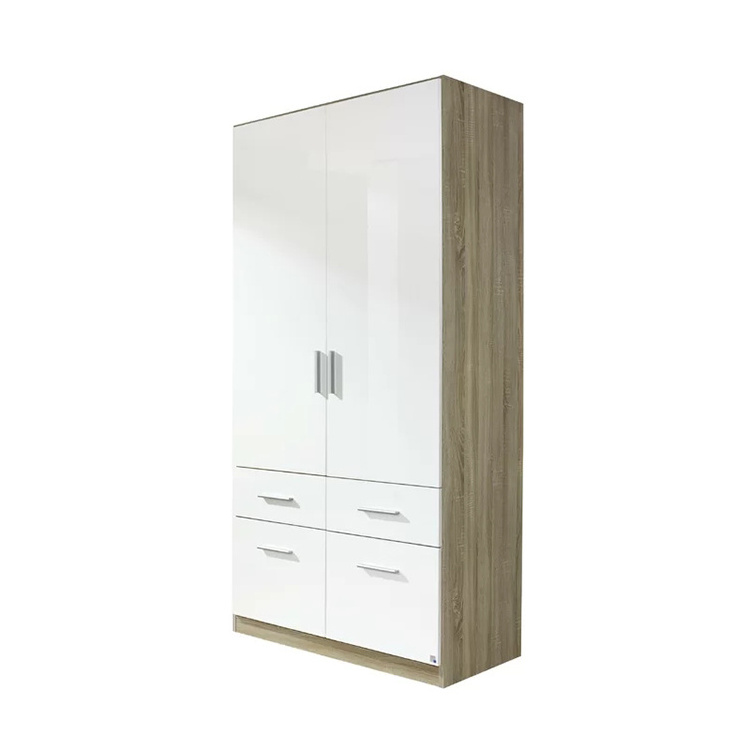 Modern wooden Chest of drawers Wooden bedroom furniture 2 door wardrobe