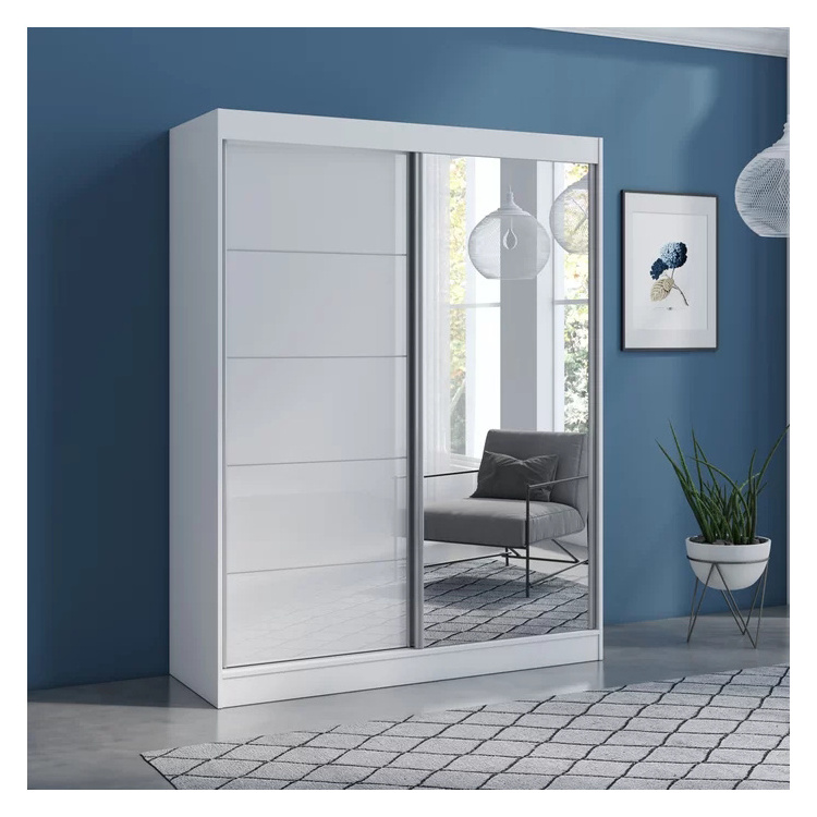 Ready To Assemble Fancy New Design Almirah Bedroom Wardrobe Cupboard Cheap Price With Sliding Doors