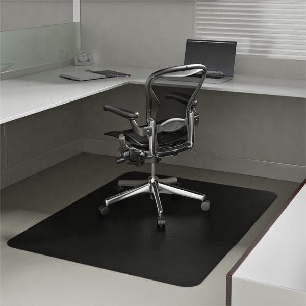 PVC Eco-friendly Black Color Office Chair Mat 36x48