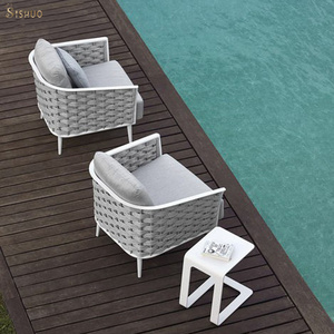 European styles Waterproof Outdoor Fabric Gray Rattan Wicker Patio Outdoor Furniture Sets