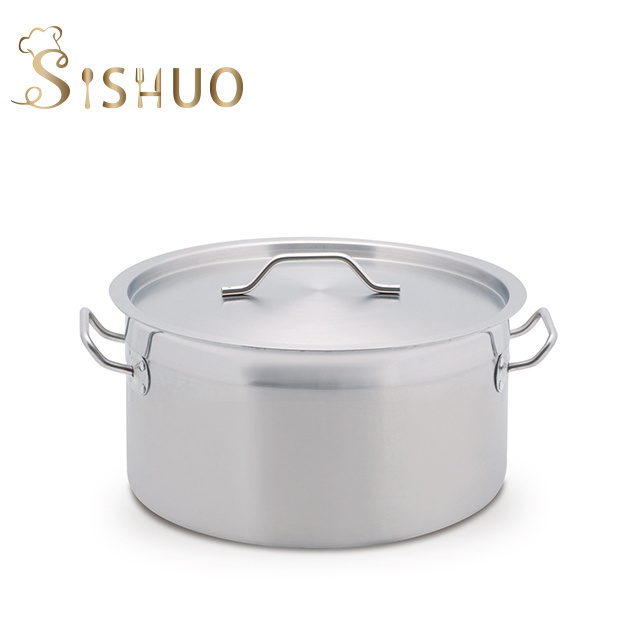 Industrial 17L 23L 58L large capacity stainless steel cooking pots for restaurant hotel using