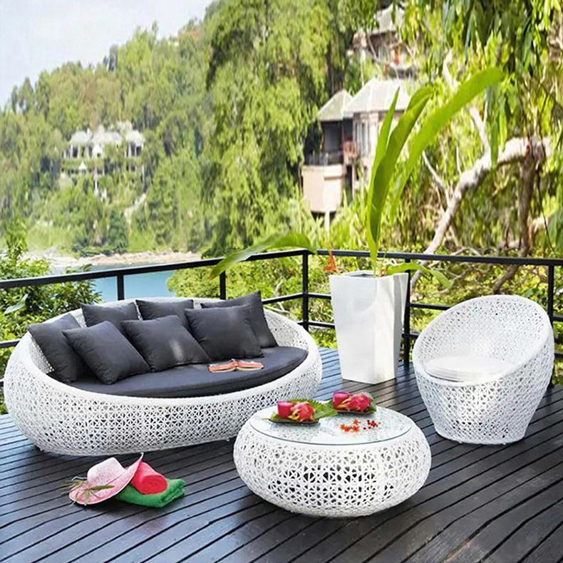 Luxury aluminum garden outside seating outdoor furniture garden furniture rattan