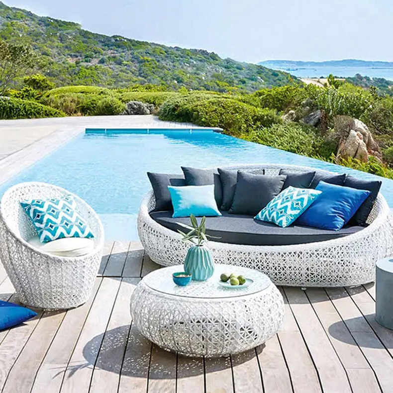 Luxury aluminum garden outside seating outdoor furniture garden furniture rattan