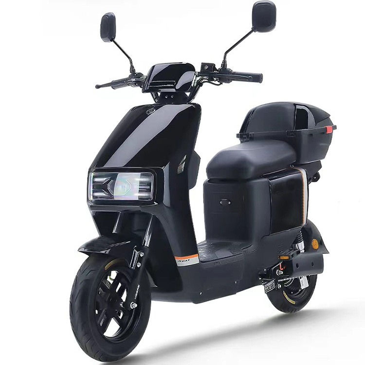 High Speed 800w Adult Powered Electric Mopeds With Front Disc Brake And Rear Shock Absorption